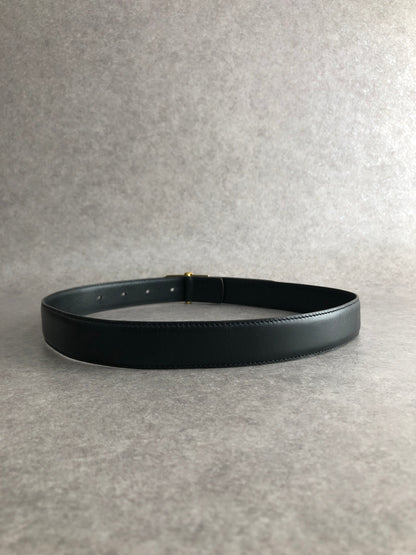 Christian Dior CD Logo Belt Black Vintage 5rtg4j