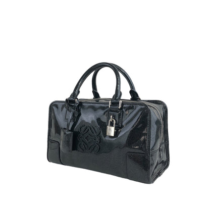 LOEWE Amazona28 Anagram Handbag Black Vintage 3w7hki