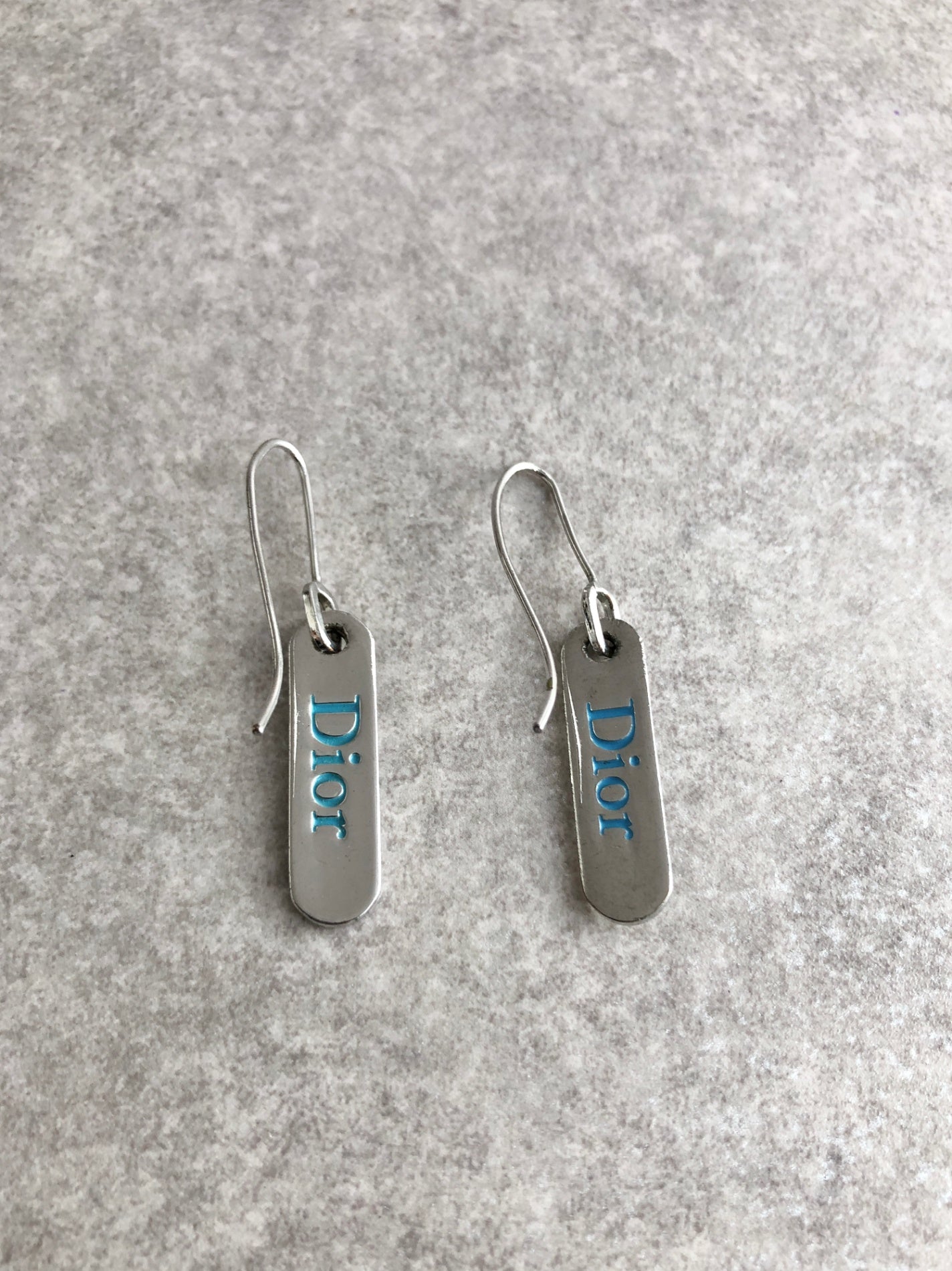 Christian Dior Logo Pierced Silver Vintage zfypr4