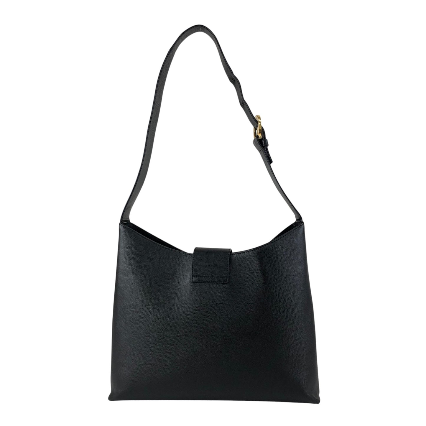 Salvatore Ferragamo Gancini Shoulder bag Black Vintage 3v3rtg