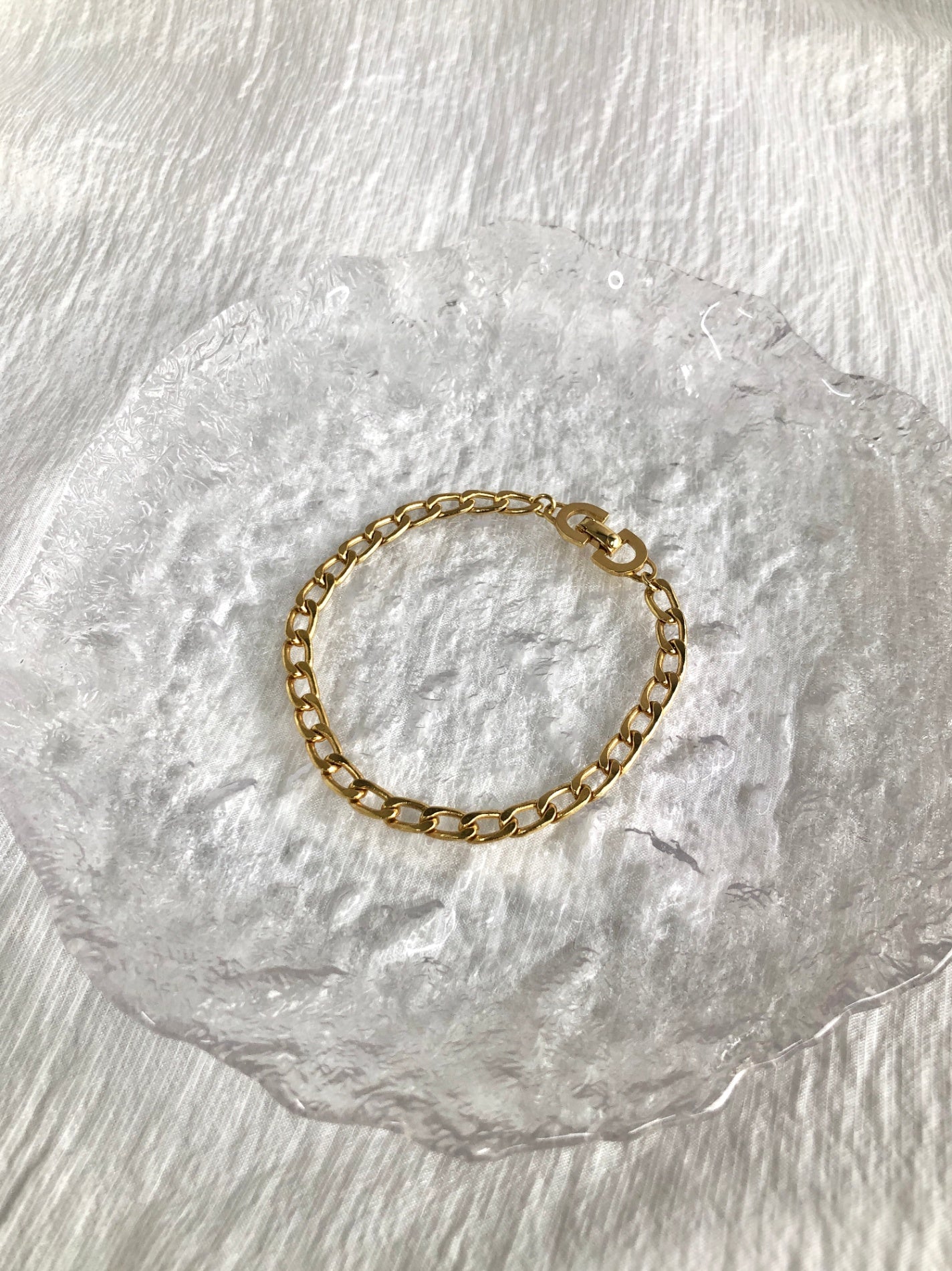 Christian Dior Bracelet Gold Vintage z4nt73