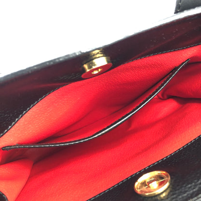 CELINE Toggle Motif 皮革肩背包手提包黑色復古 ag3tya 