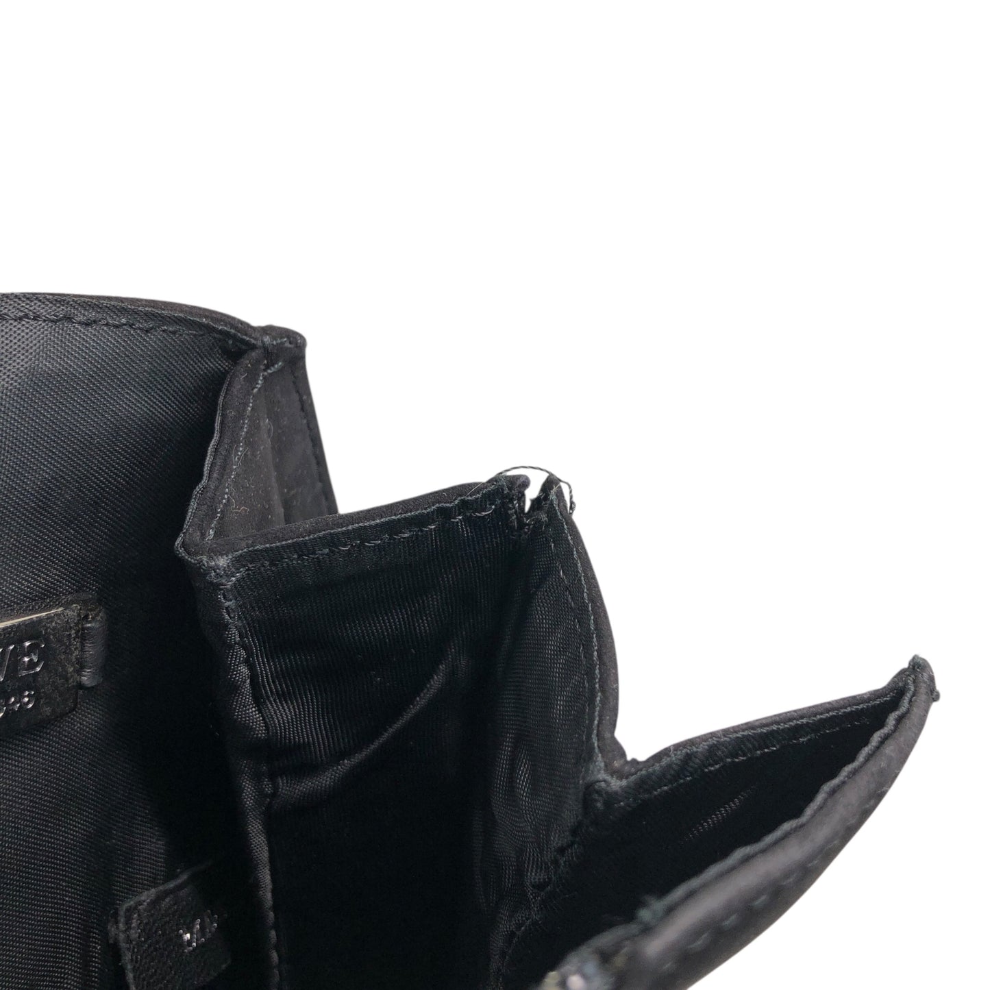 LOEWE Logo Handbag Black Vintage vfx75i