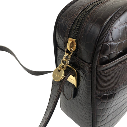 Salvatore Ferragamo Logo Shoulder bag Brown Vintage z3szbs