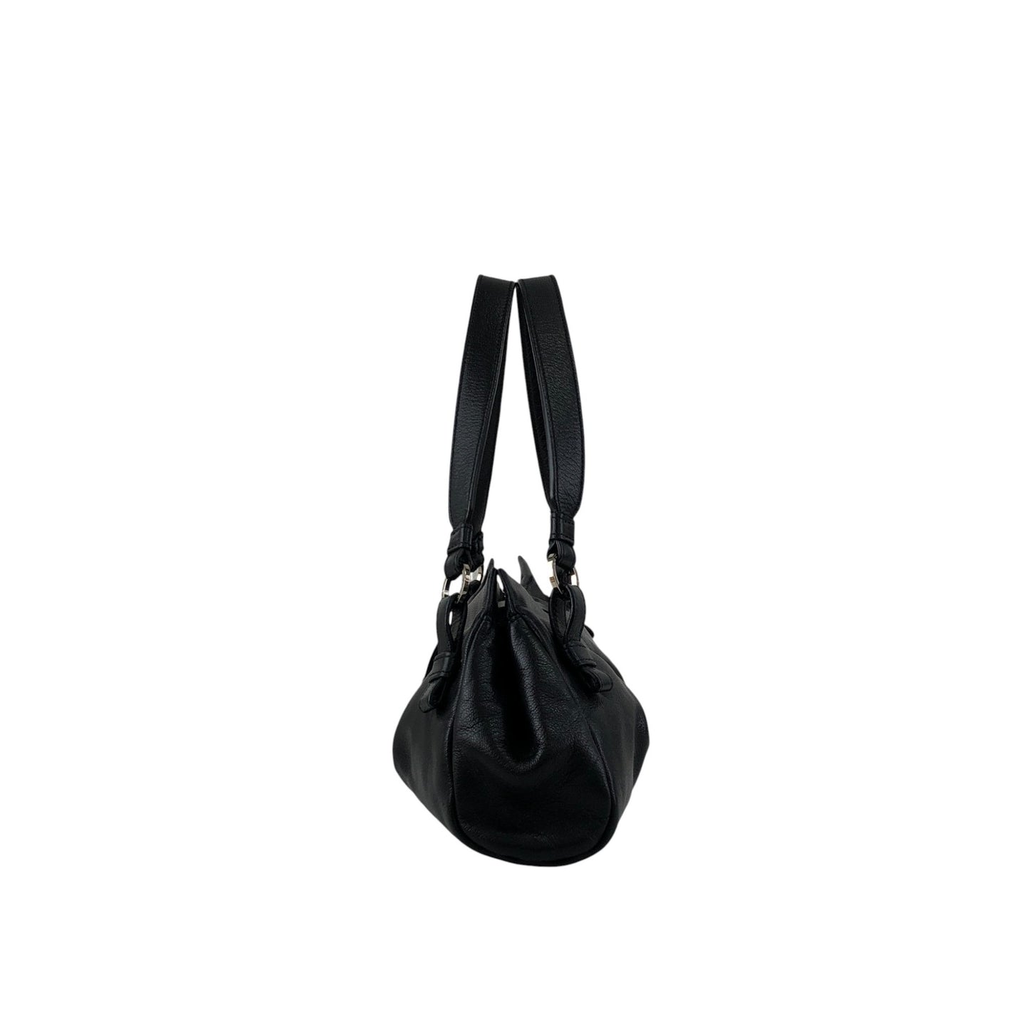 LOEWE Anagram Handbag Black Vintage sf28ij