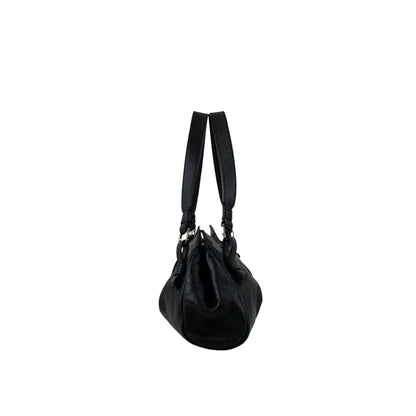 LOEWE Anagram Handbag Black Vintage sf28ij