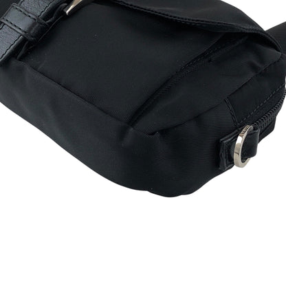 PRADA Tessuto Triangle Logo Shoulder bag Sling bag Black Vintage s8izt8