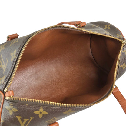 LOUIS VUITTON Monogram Handbag Pouch Brown Vintage kkcs2t