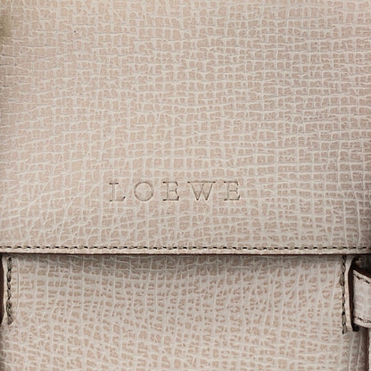 LOEWE Logo Embossed Handbag Ivory Vintage kfsngw