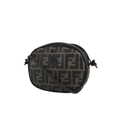 FENDI Zucca Logo Small Shoulder bag Brown Vintage 4wmehy