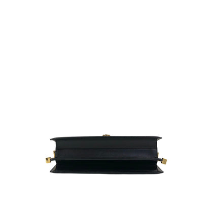 CELINE Gancini Shoulder bag Black Vintage gssz7x