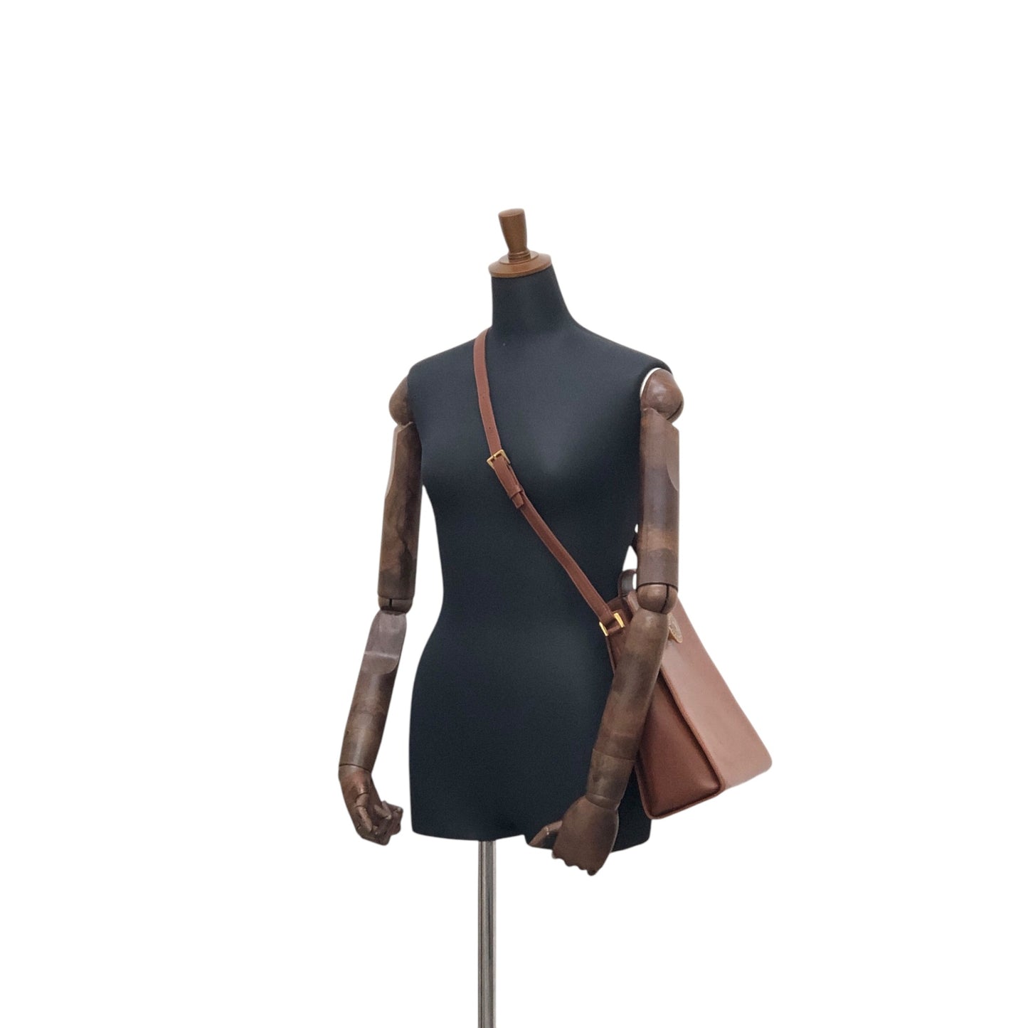VALENTINO GARAVANI Logo Shoulder bag Brown Vintage 3vzxyh