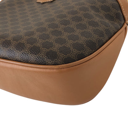 CELINE Macadam Blason Shoulder bag Brown Vintage gyf3yb