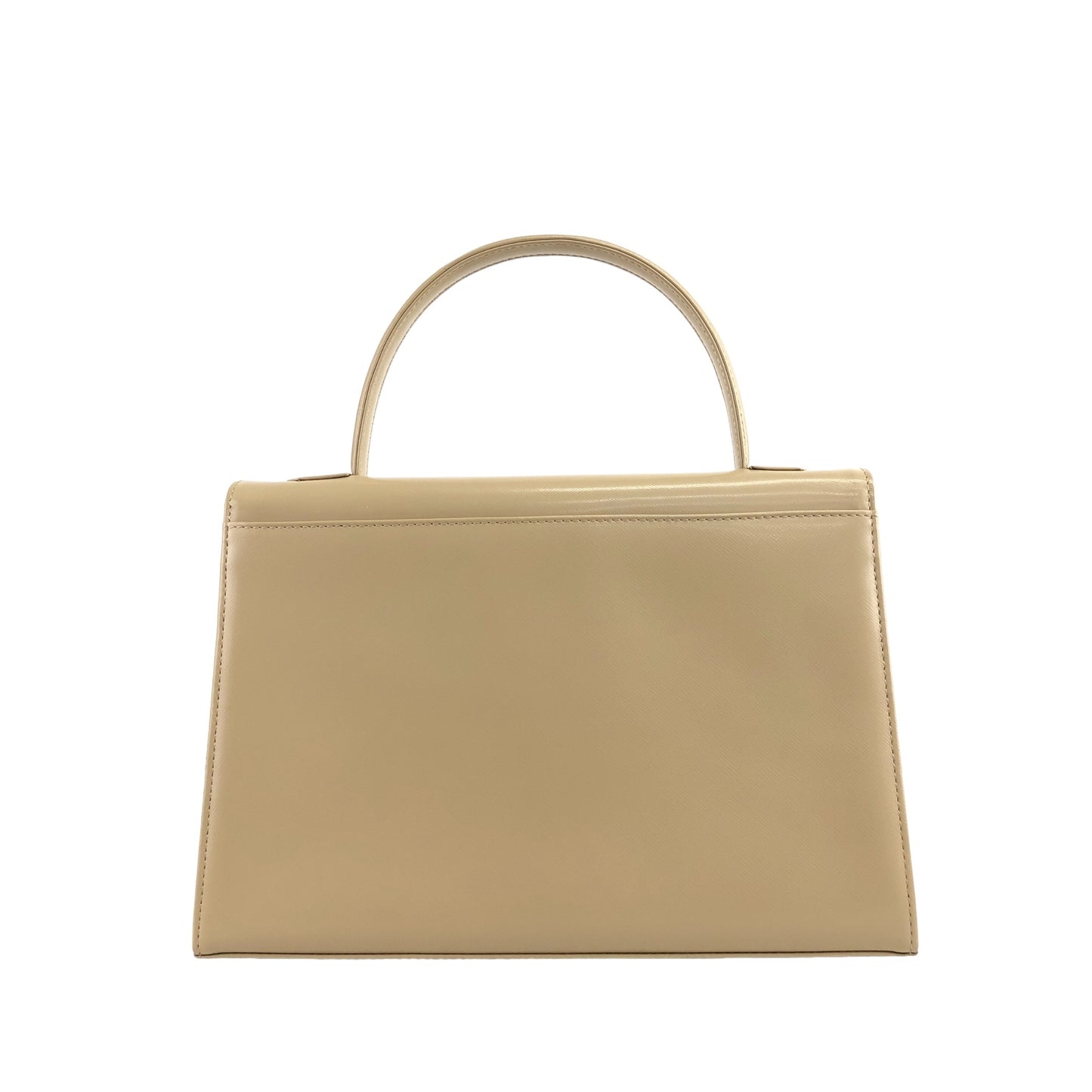 Yves Saint Laurent Logo Handbag Beige Vintage chnxpf