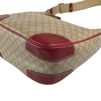CELINE Macadam Shoulder bag Beige Vintage ebftjm