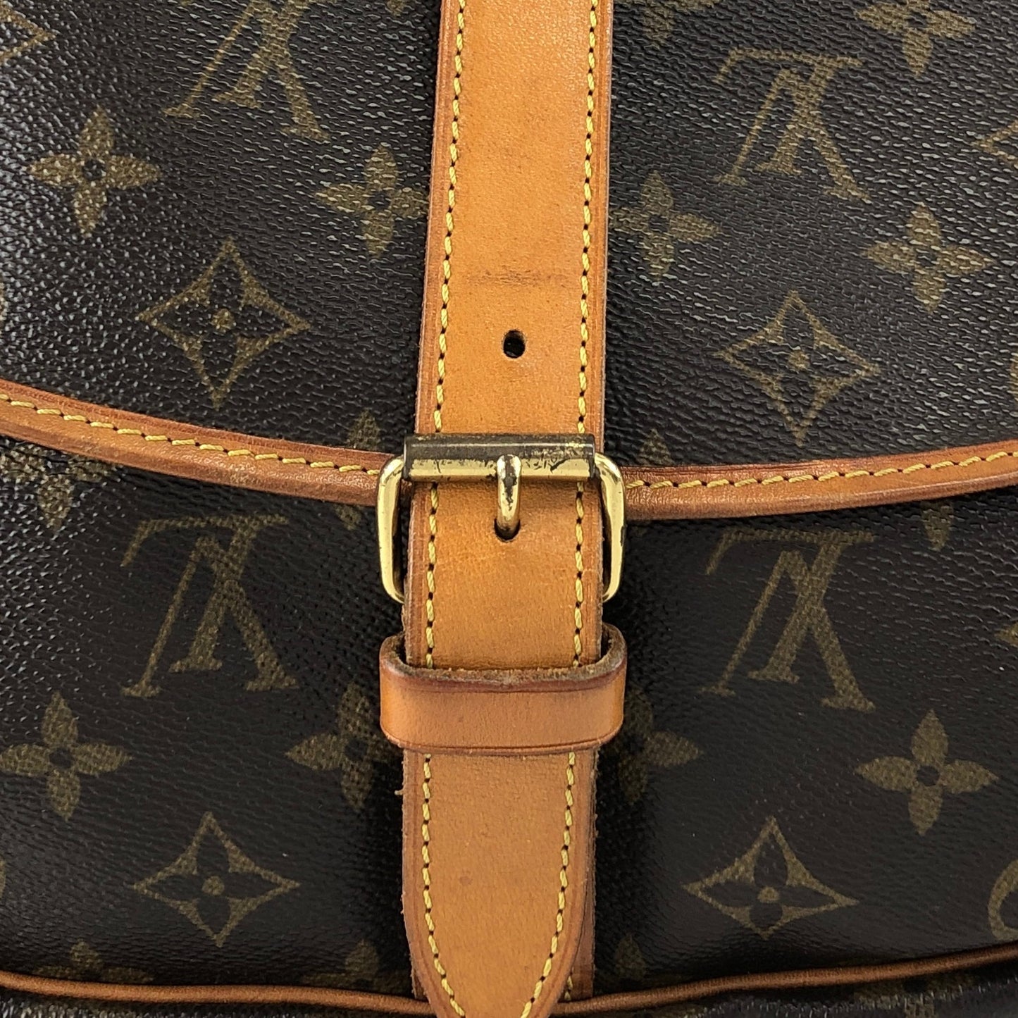 LOUIS VUITTON Monogram Shoulder bag Brown Vintage M42254 j4a4v6