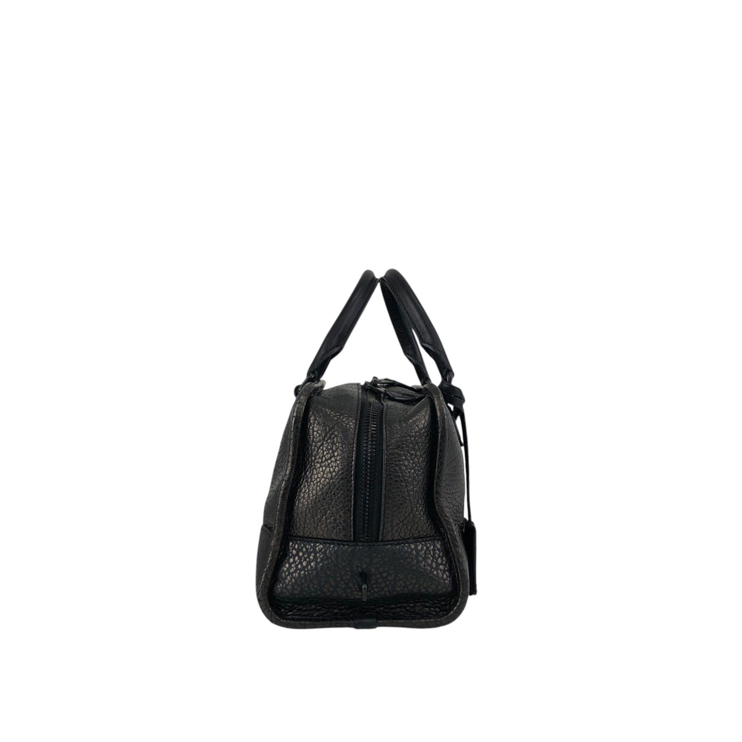 LOEWE Amazona Anagram Small Boston bag Handbag Metallic Black Vintage zmwhrn