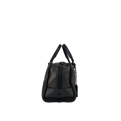 LOEWE Amazona Anagram Small Boston bag Handbag Metallic Black Vintage zmwhrn