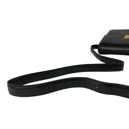 Christian Dior CD Logo Shoulder bag Black Vintage 28ek6f