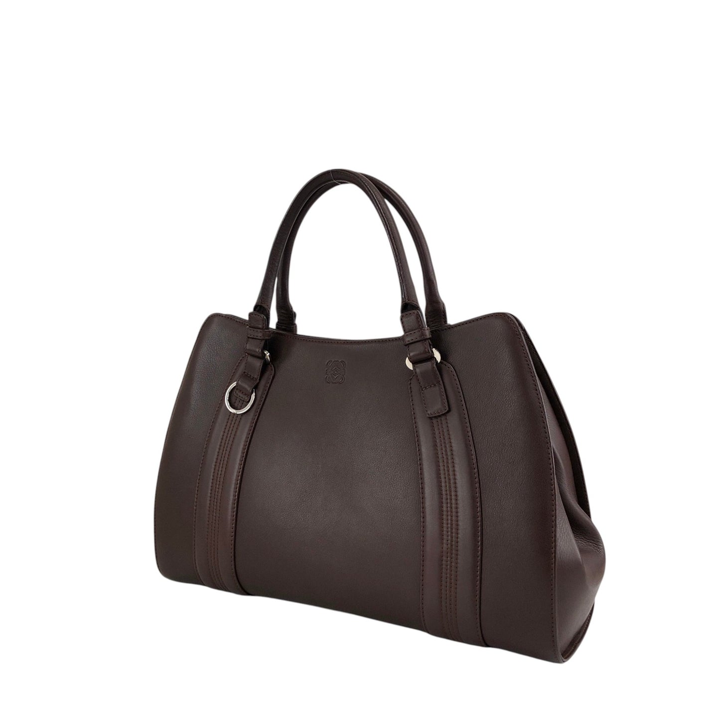 LOEWE Anagram Handbag Totebag Brown Vintage sr6m4v