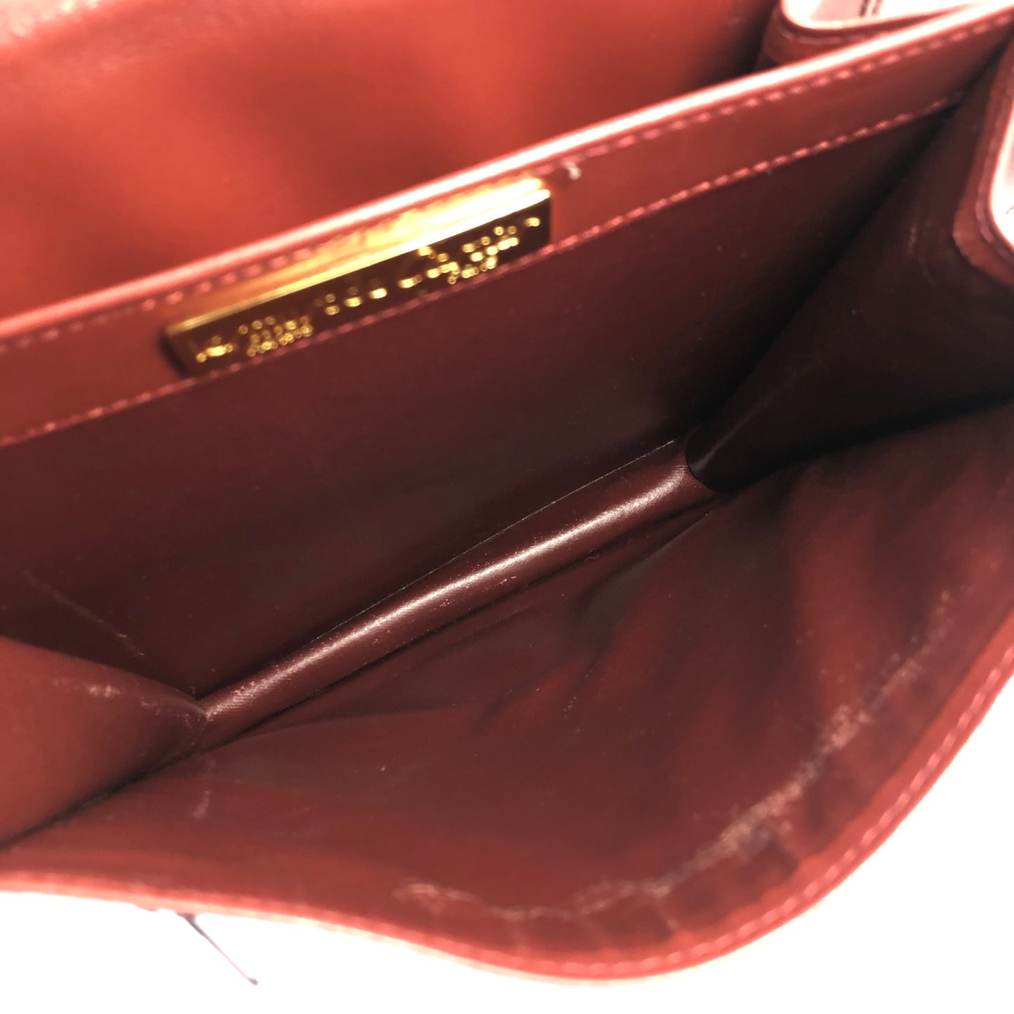 Cartier Logo Shoulder bag Bordeaux Vintage y47tms