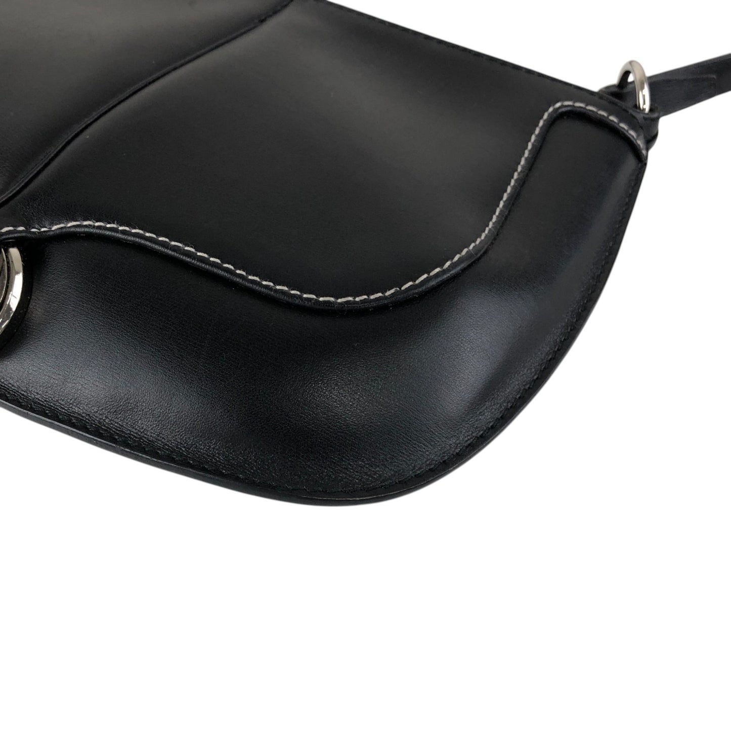 LOEWE Logo Circle Motif Handbag Black Vintage wcdj4h