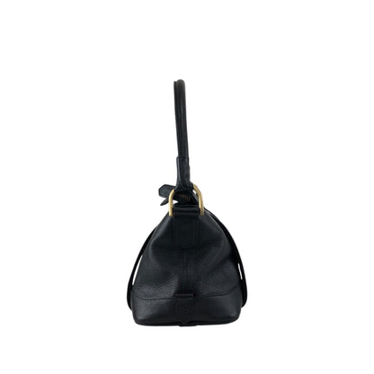 BURBERRY Logo Shoulder bag Black Vintage 7rnpei