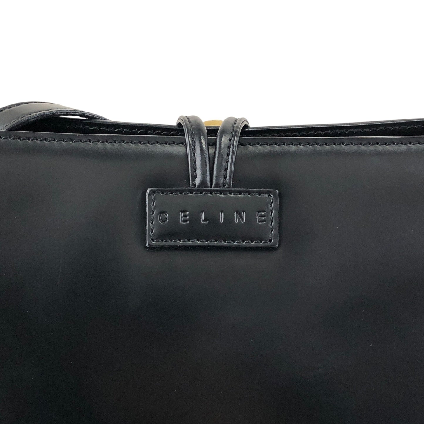 CELINE Starball Shoulder bag Black Vintage eay7uv