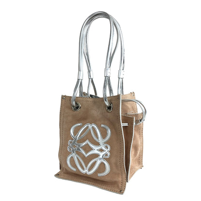 LOEWE Anagram Handbag Totebag Beige Vintage fwf4xs