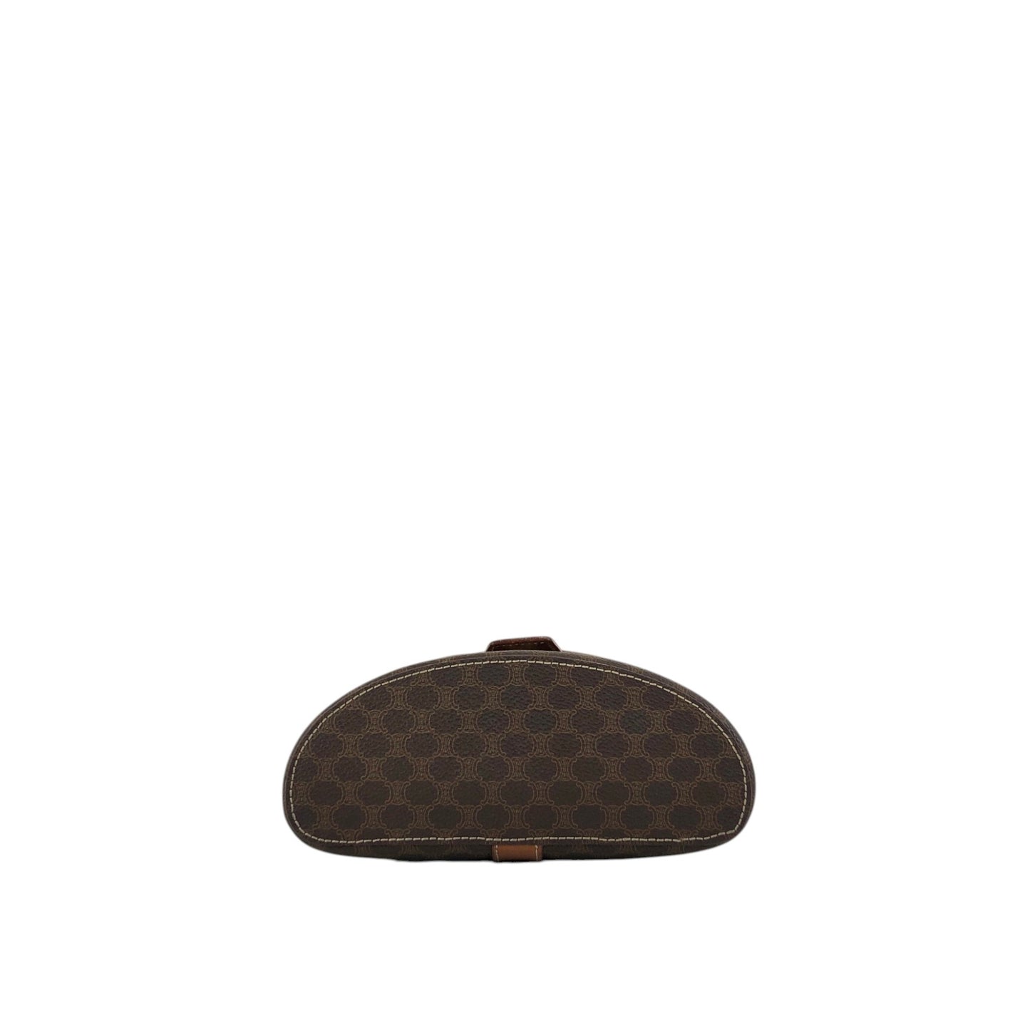 CELINE Macadam Triomphe Two-way Shoulder bag Vanity bag Brown Vintage tbvwcr