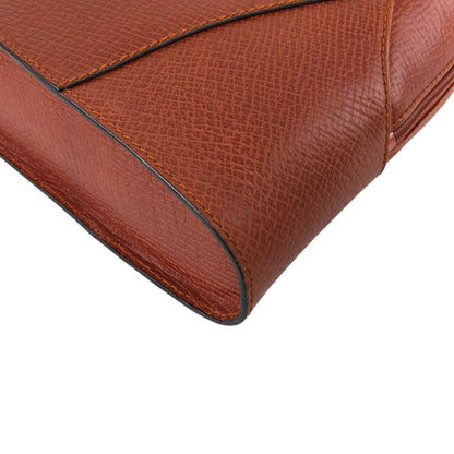 LOEWE Logo Embossed Shoulder bag Brown Vintage hhdfi4