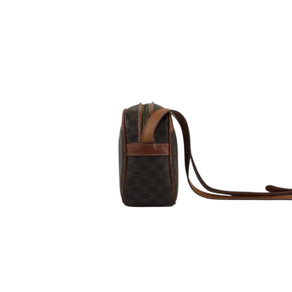 CELINE Macadam Blason Shoulder bag Brown Vintage v2cvc8