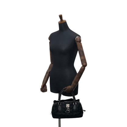 Christian Dior Charm Handbag Black Vintage ks7pis
