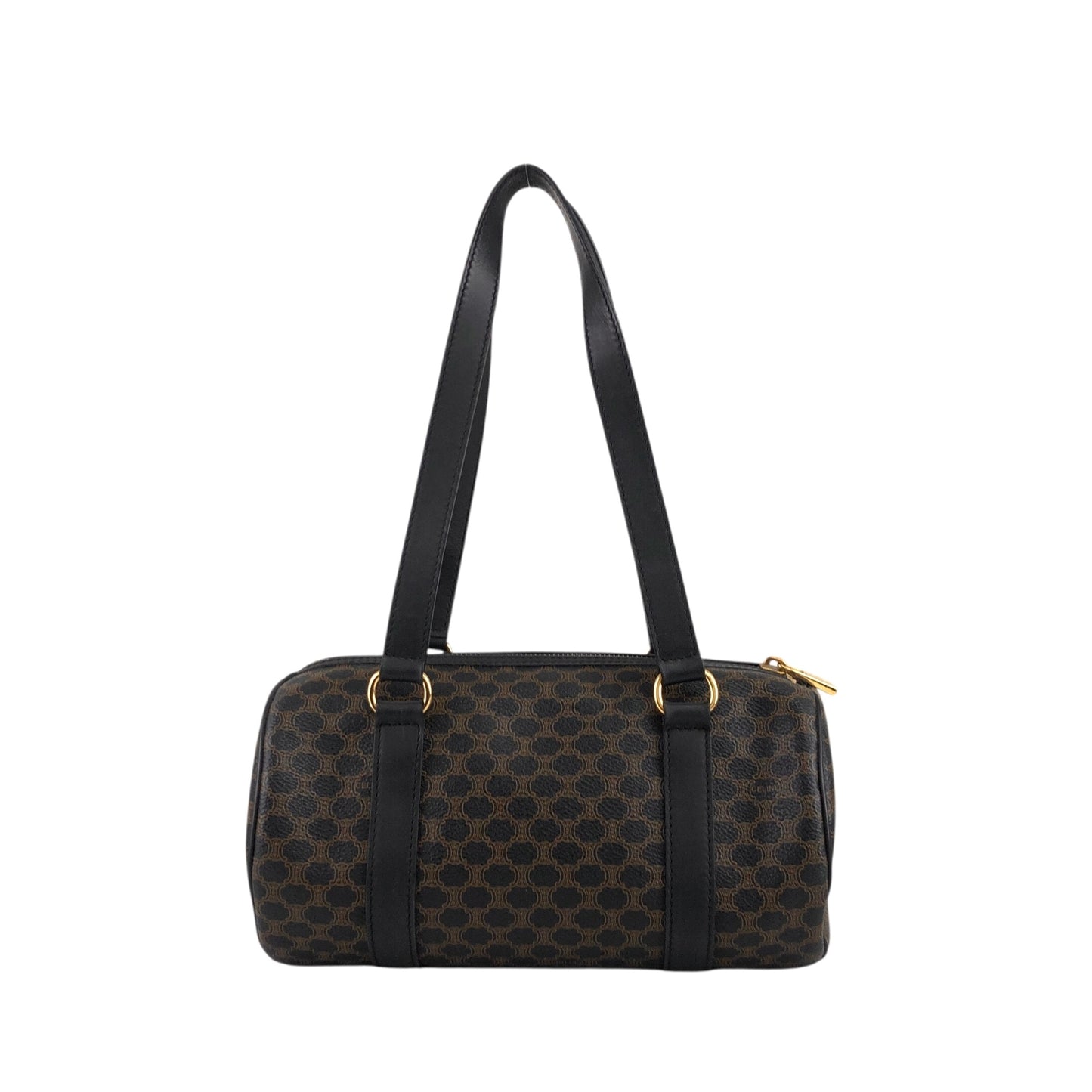 CELINE Macadam Blason Handbag Totebag Black Vintage etm2ud