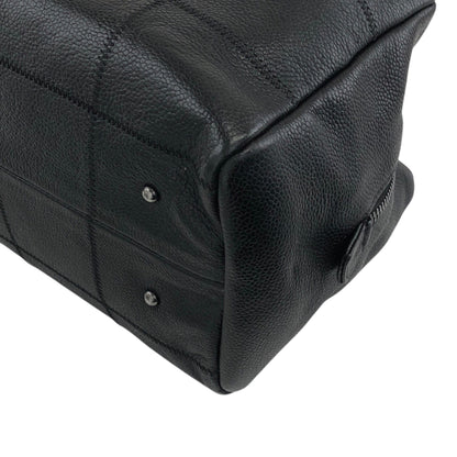 CHANEL Chocolate Bar Handbag Boston bag Black Vintage iez78z