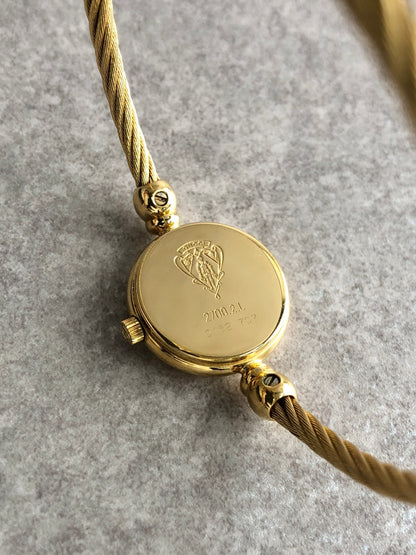 GUCCI Bangle Watch Gold 2700.2.L Vintage gjk6c5