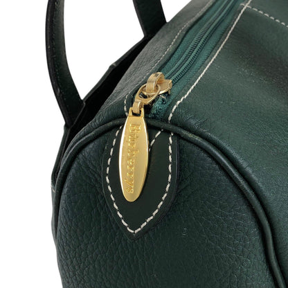 BURBERRY Boston bag Handbag Green Vintage kmfkyj