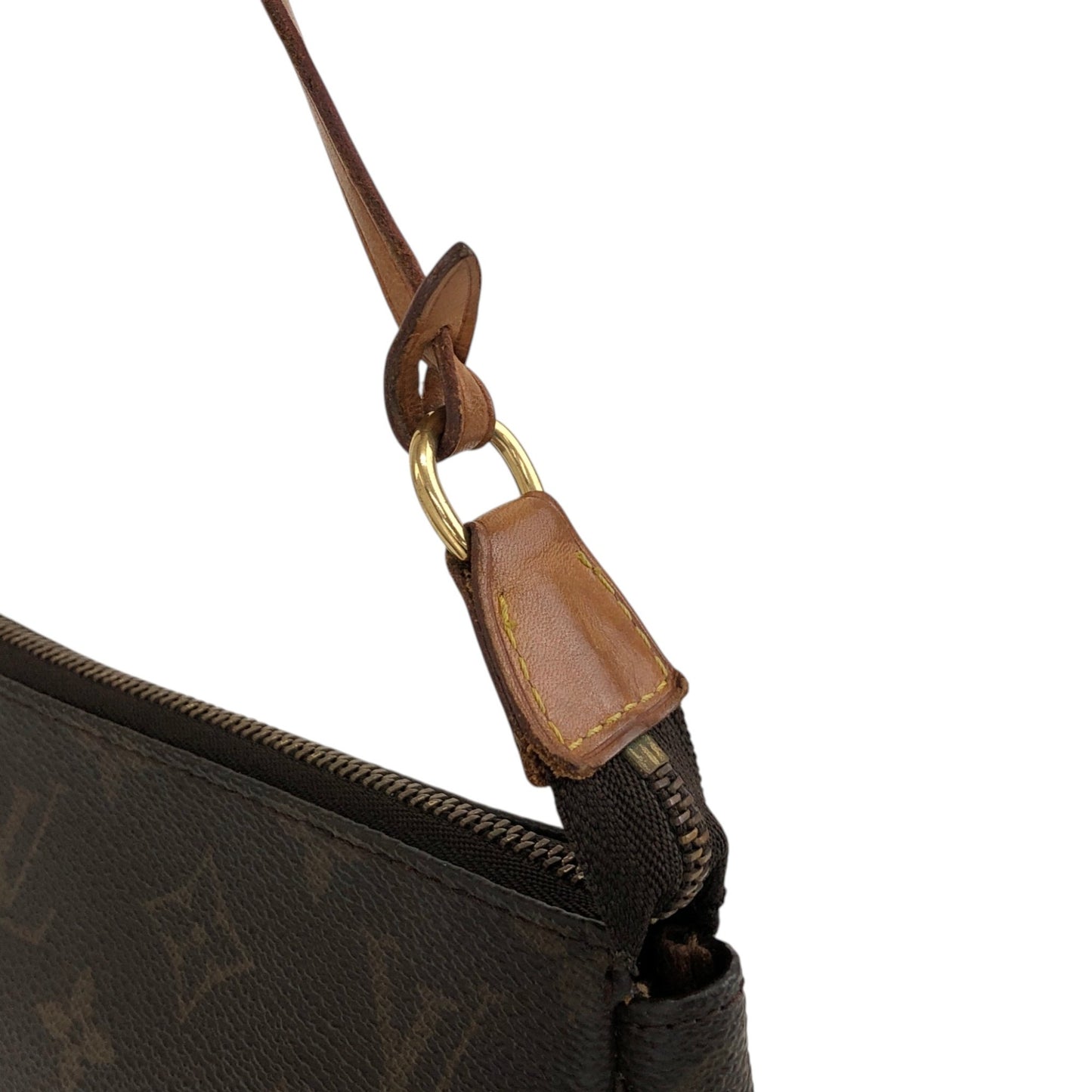 LOUIS VUITTON Monogram Small Handbag Brown Vintage kuv8xs