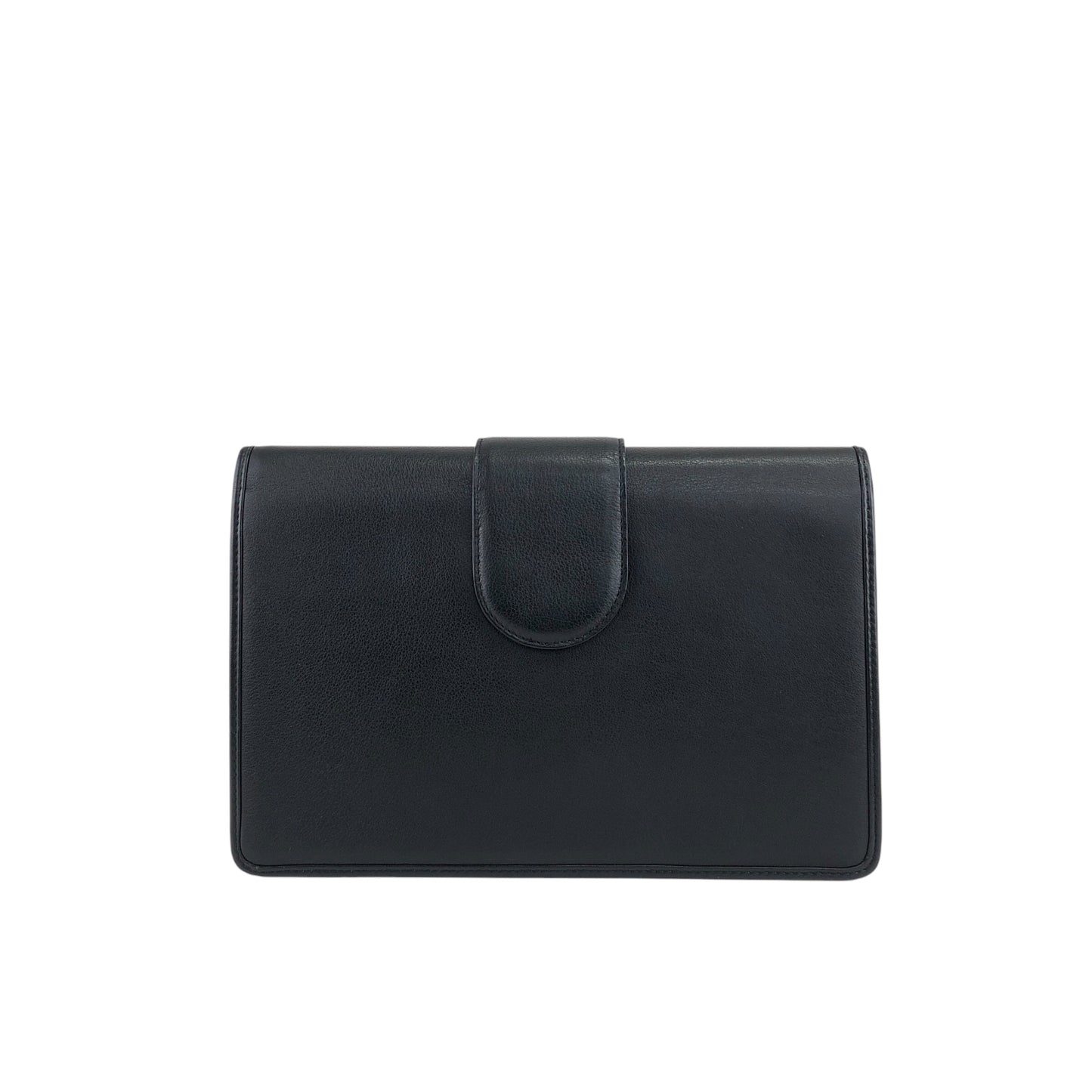 Yves Saint Laurent Medal Chain Shoulder bag Black Vintage 7mstfw