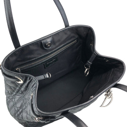 Christian Dior Cannage Totebag Black Vintage y5d2m6