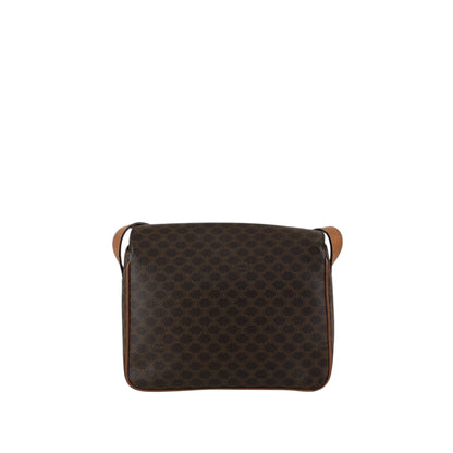 CELINE Macadam Horse Bit Shoulder bag Brown Vintage yw7ax4