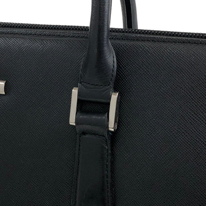 BURBERRY Logo Small Boston bag Handbag Black Vintage 56f78t