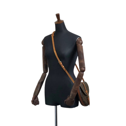 LOUIS VUITTON Monogram Shoulder bag Brown Vintage vdwefs