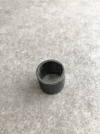 CHANEL Coco Mark Ring Black Vintage 6k8zdy