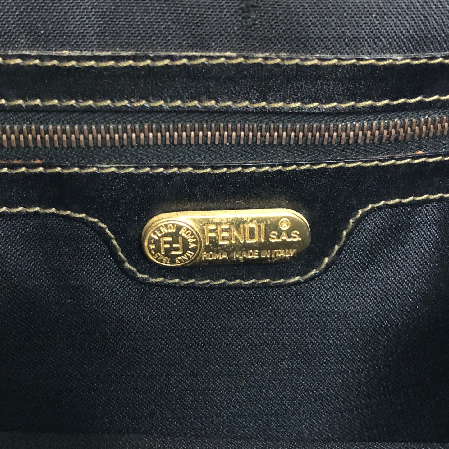 FENDI Pecan Backpack Brown×Black Vintage 6j3i4t