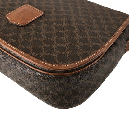 CELINE Macadam Blason Shoulder bag Brown Vintage hpe7an