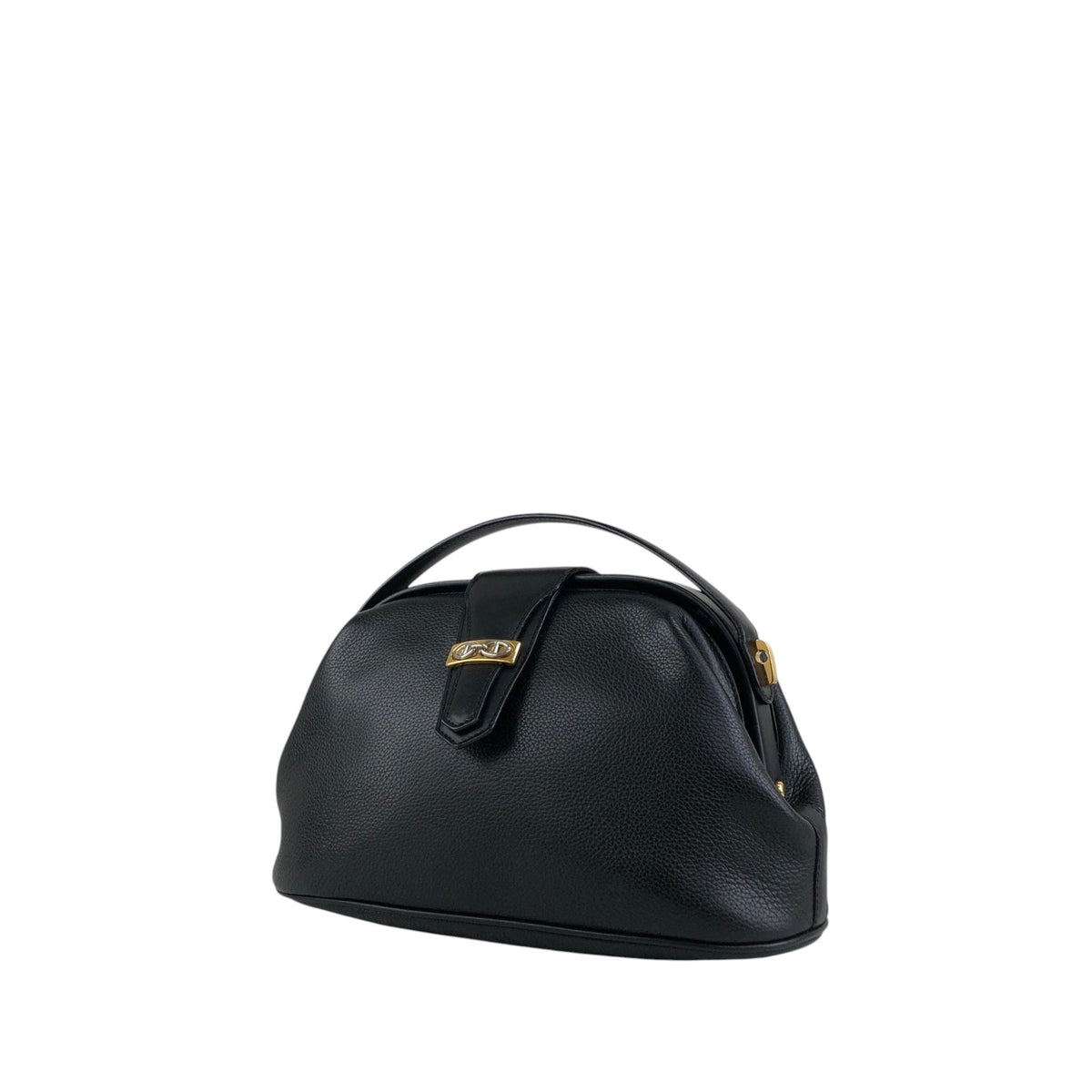 GUCCI Horse Bit Top Handle Handbag Black Vintage ied7b7