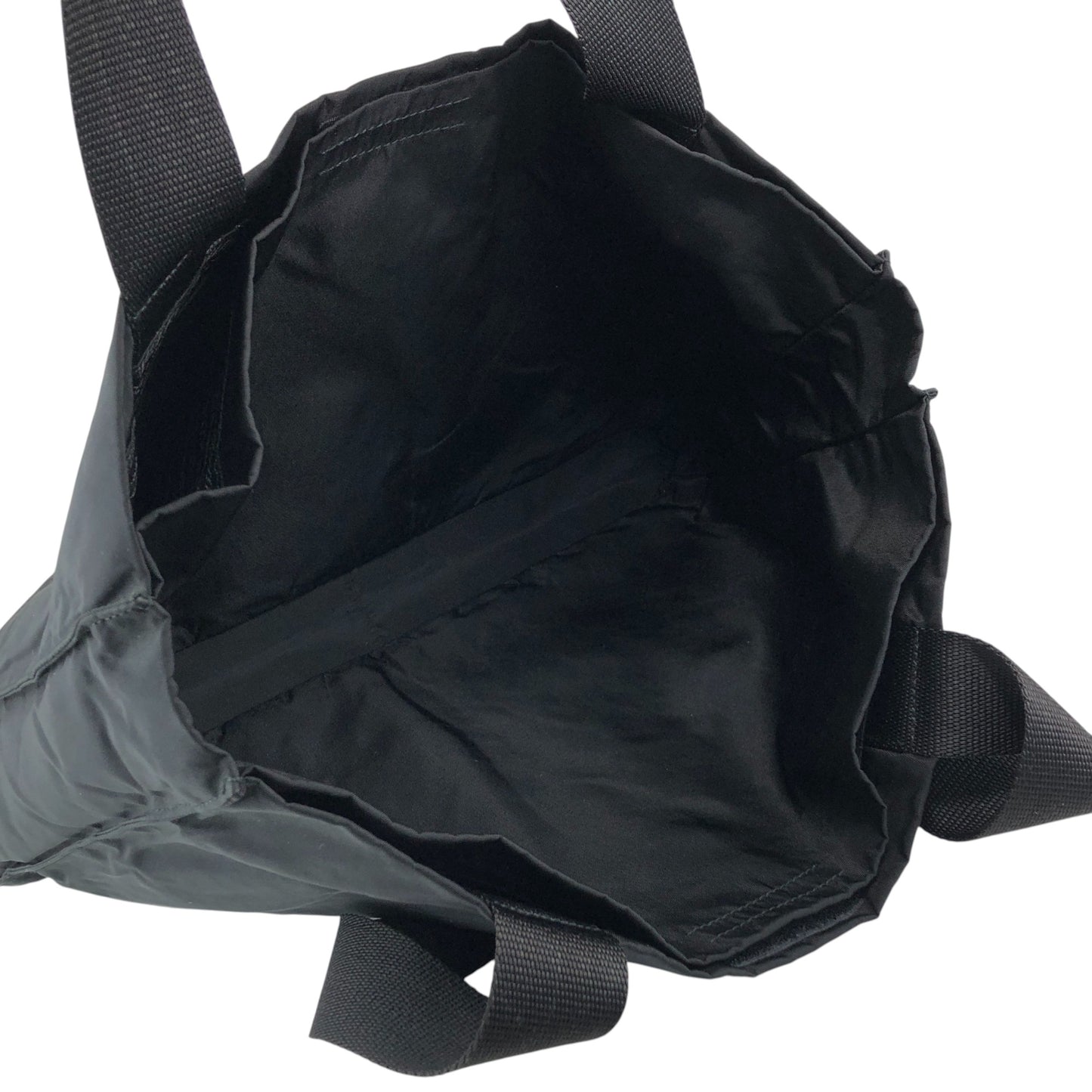 PRADA Tessuto Triangle Logo Handbag Totebag Black Vintage 5dvjjb