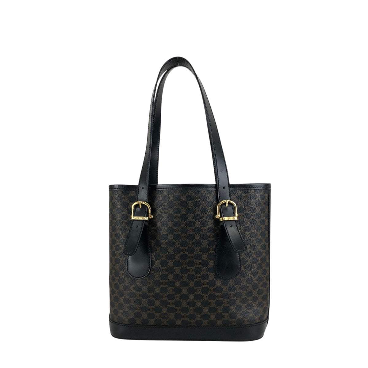 CELINE Macadam Handbag Totebag Black Vintage s5sjrk
