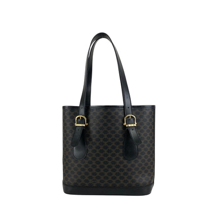 CELINE Macadam Handbag Totebag Black Vintage s5sjrk